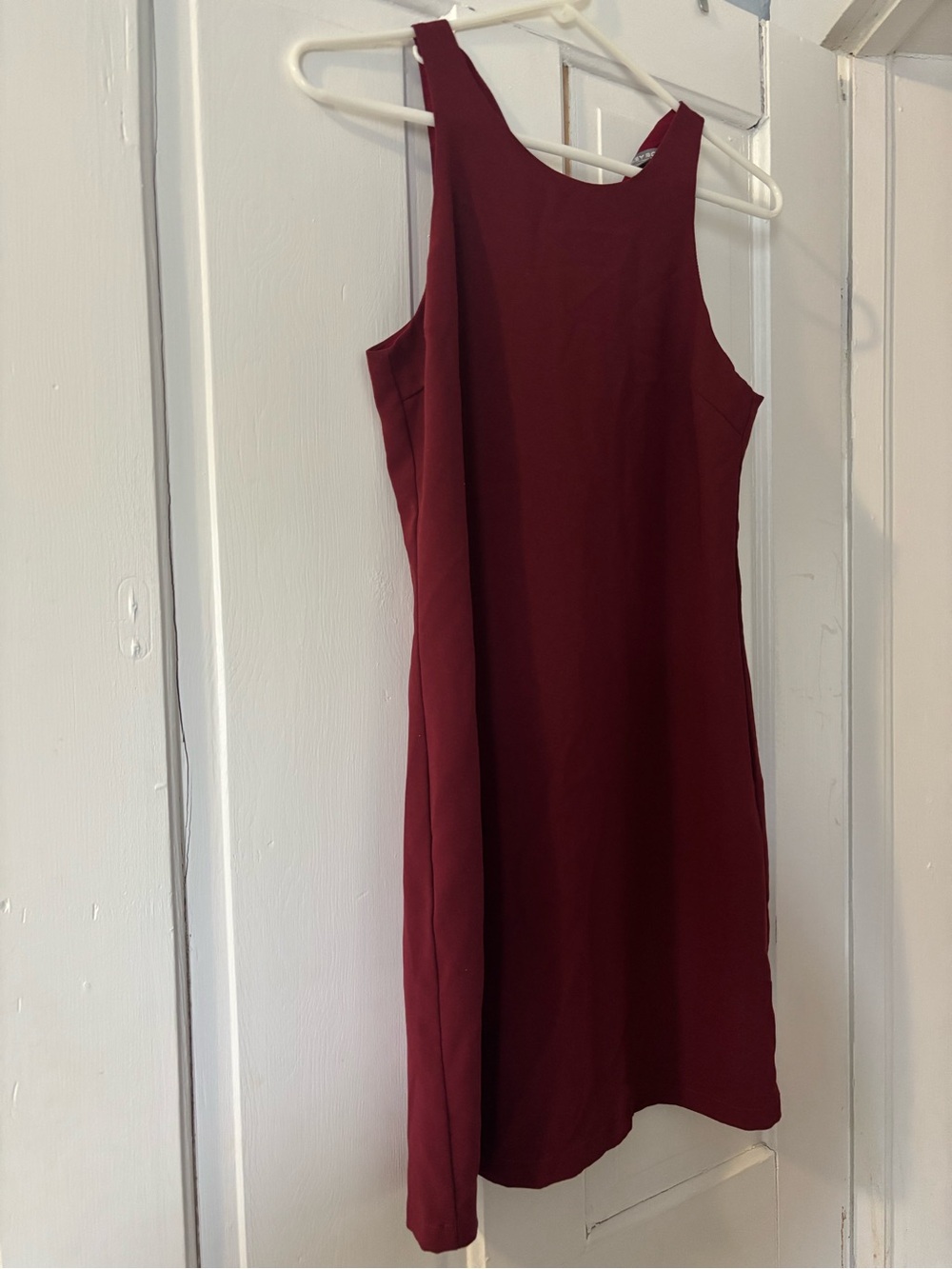 Tinley Road Sleeveless Shift Dress in Deep Wine